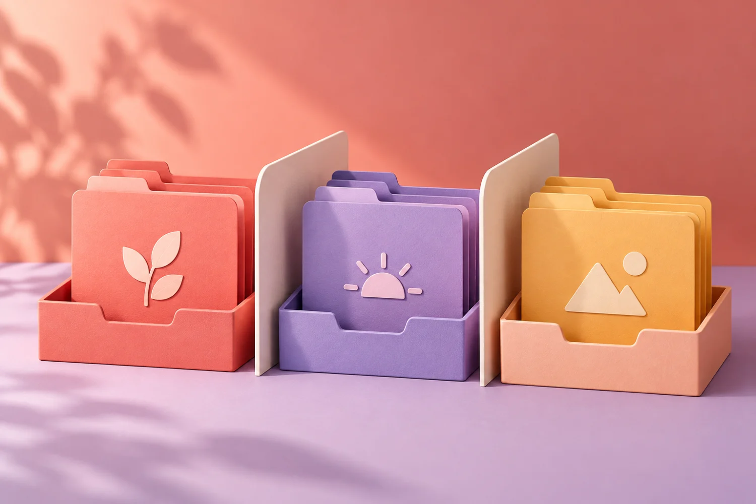 主題情境插畫:多品牌社群帳號如何分開管理:降低素材與身分混用